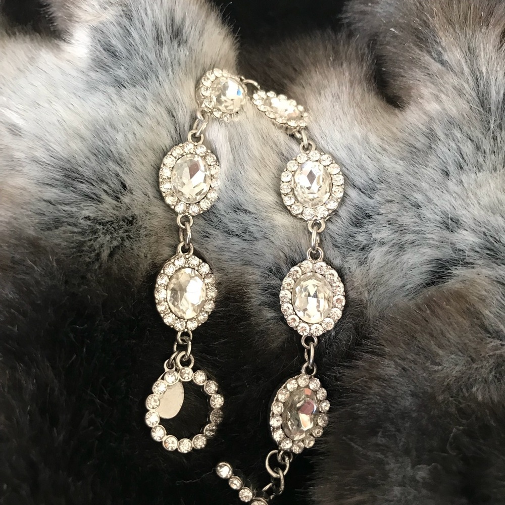 Silver and Rhinestone Bracelet